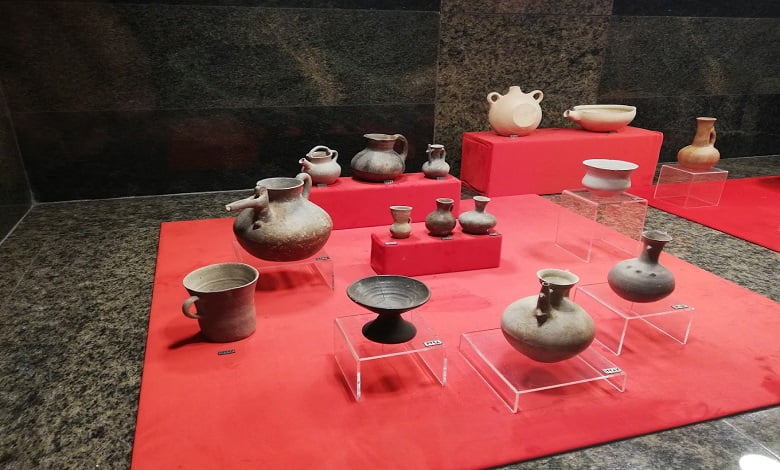 ظروف سفالی موجود در موزه قزوین