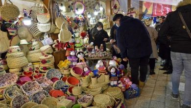 نمایشگاه صنایع دستی و خوشمزه بازار در بافق یزد