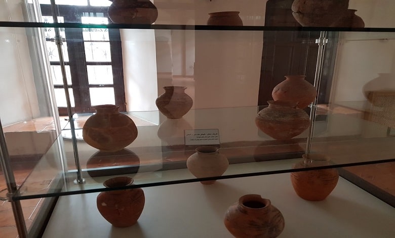 غرفه ظروف سفالی در باغ موزه هرندی