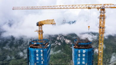 چین در حال ساخت مرتفع ترین پل معلق جهان است