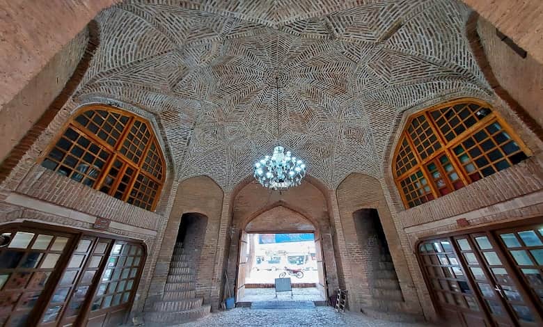 معماری کاروانسرای شاه عباسی نیشابور