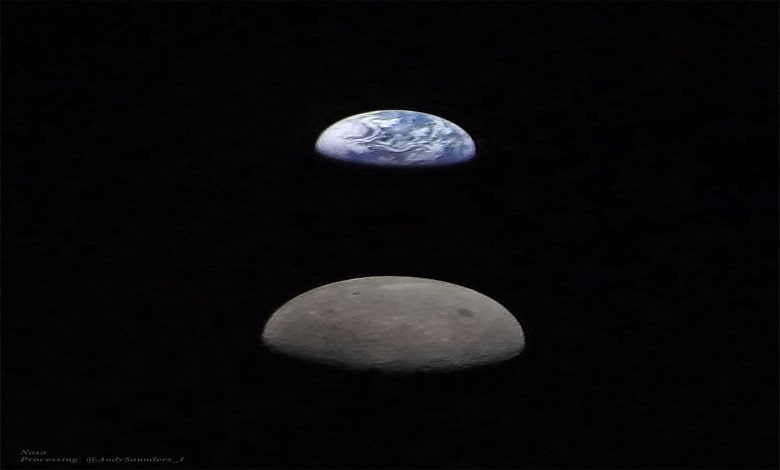 زمین و ماه از آن سوی
