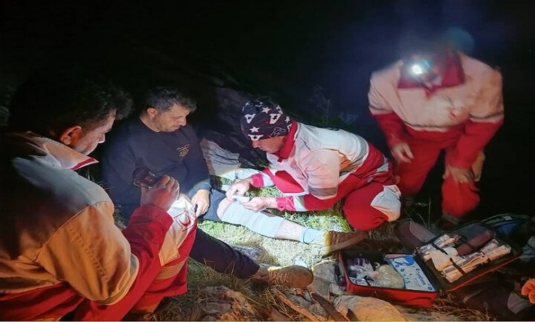 نجات گردشگر 67 ساله در ارتفاعات روستای کلم