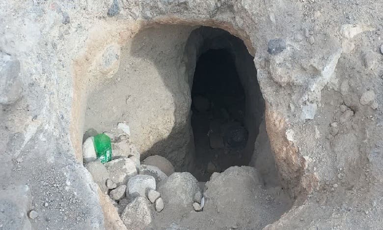 محل حفاری غیرمجاز در آخمقیه تبریز کشف شد