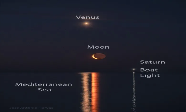 خطوط سیاره در سراسر آب