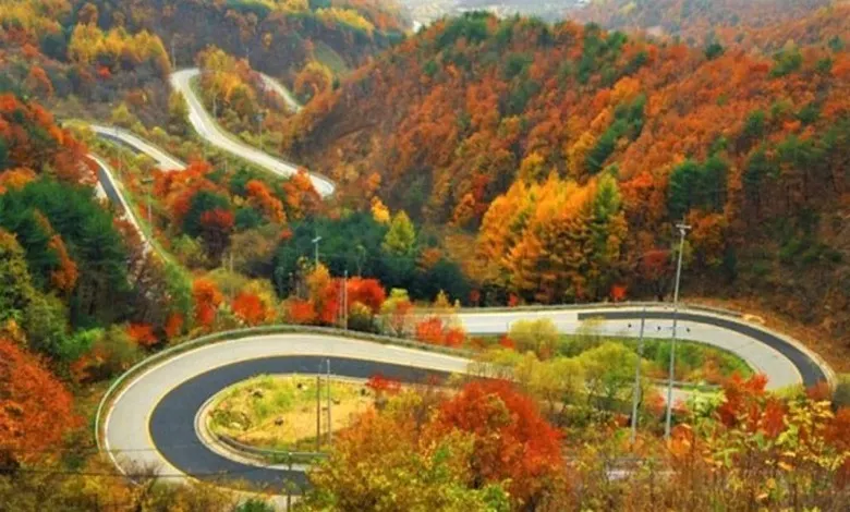 پاییز در جاده رویایی اسالم به خلخال