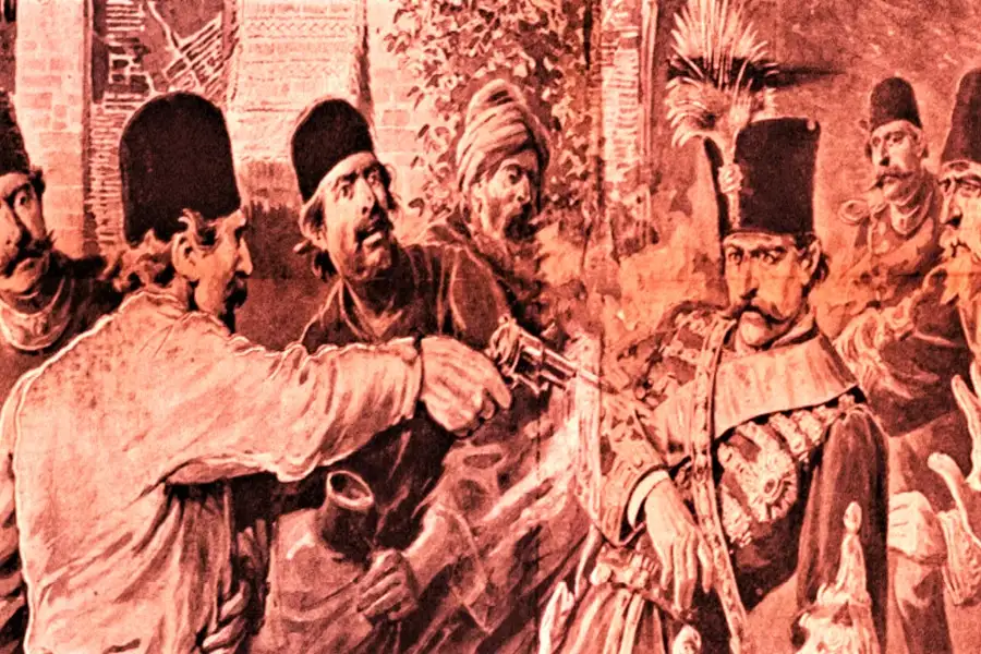 لحظه ترور ناصرالدین شاه به دست میرزا رضا کرمانی