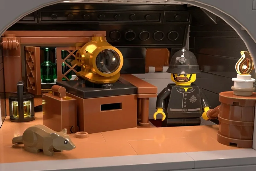 هنر Bricky_Brick در زنده کردن لندن قرن بیستم با لگو