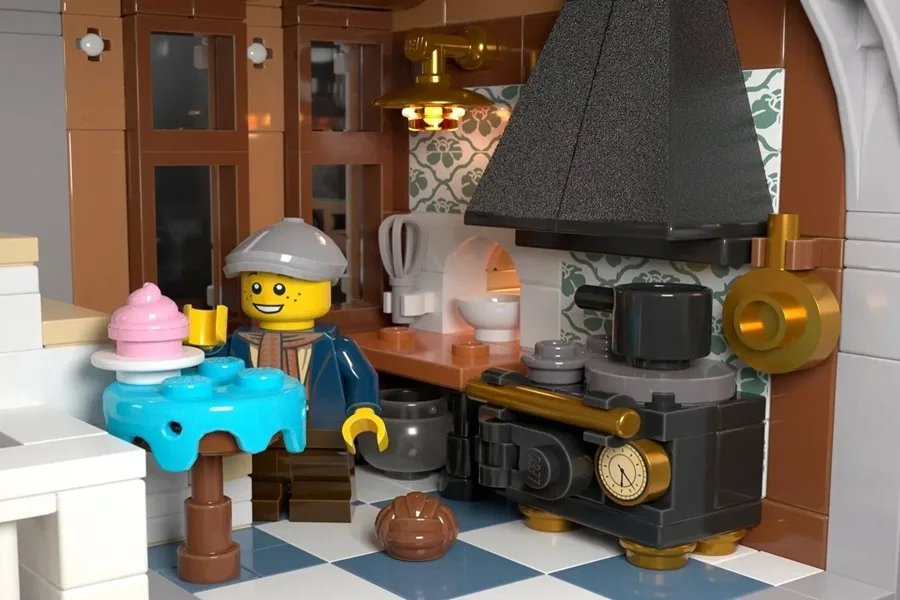 لندن قرن بیستم که با لگو زنده شده است