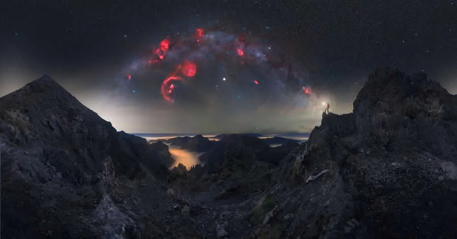 تصویر پانورامای زیبا از مناظر