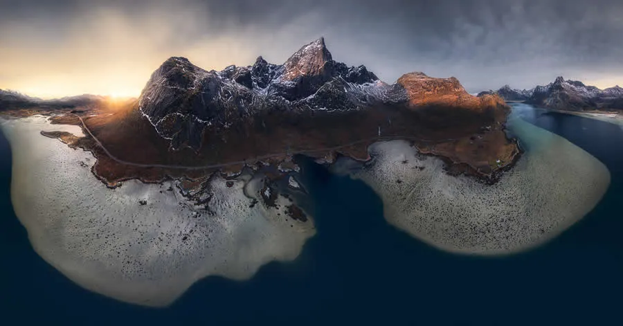 یکی از زیباترین کوهستان‌ها در قاب پانوراما