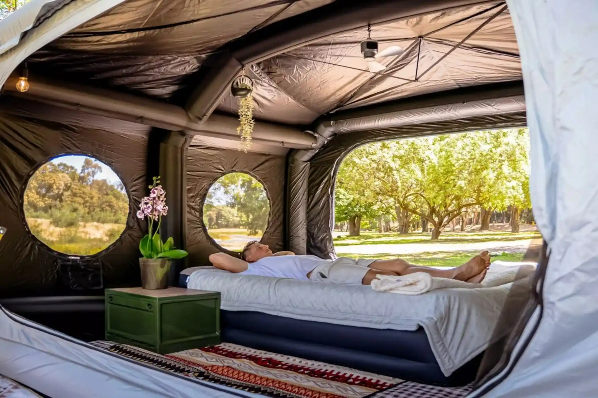 طراحی داخلی چادر کیوب