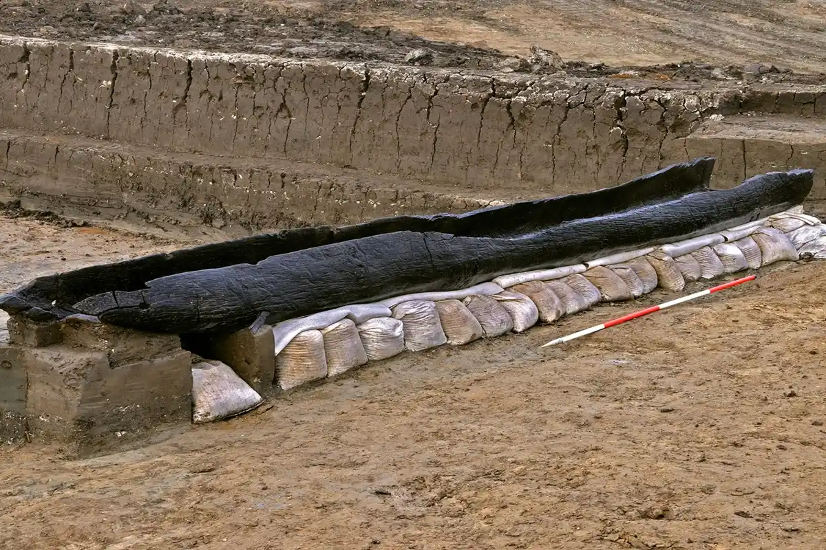 قایقهای چوبی ماقبل تاریخ به نمایش درآمدند