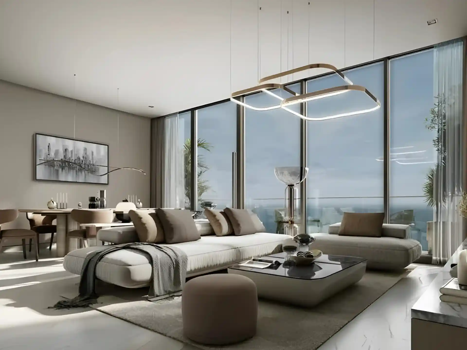 طراحی اتاق‌های پروژه Sobha SkyParks