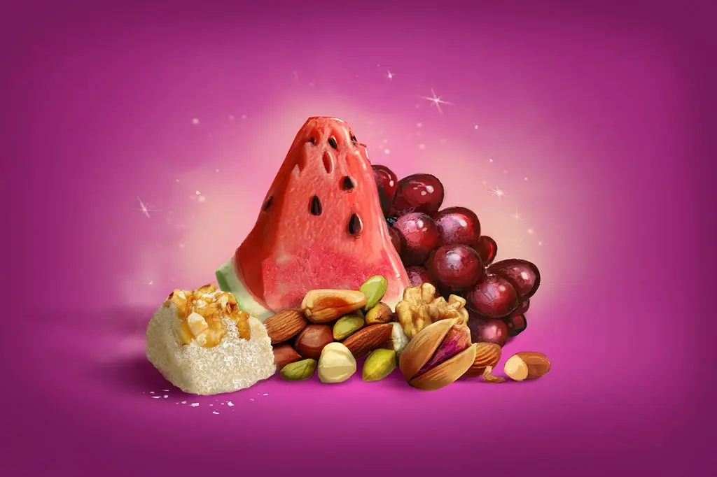 خوراکیهای مخصوص شب چله