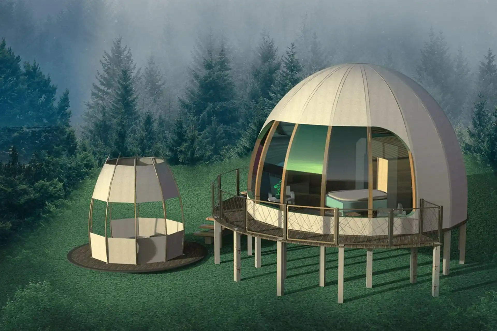 چادر اسفیراسکیپ در شرایط سخت آب‌و‌هوایی