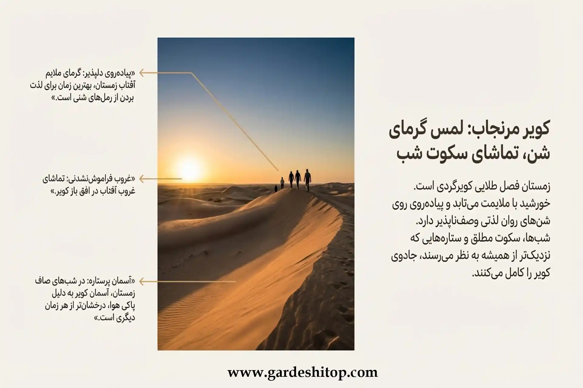 کویر مرنجاب در زمستان