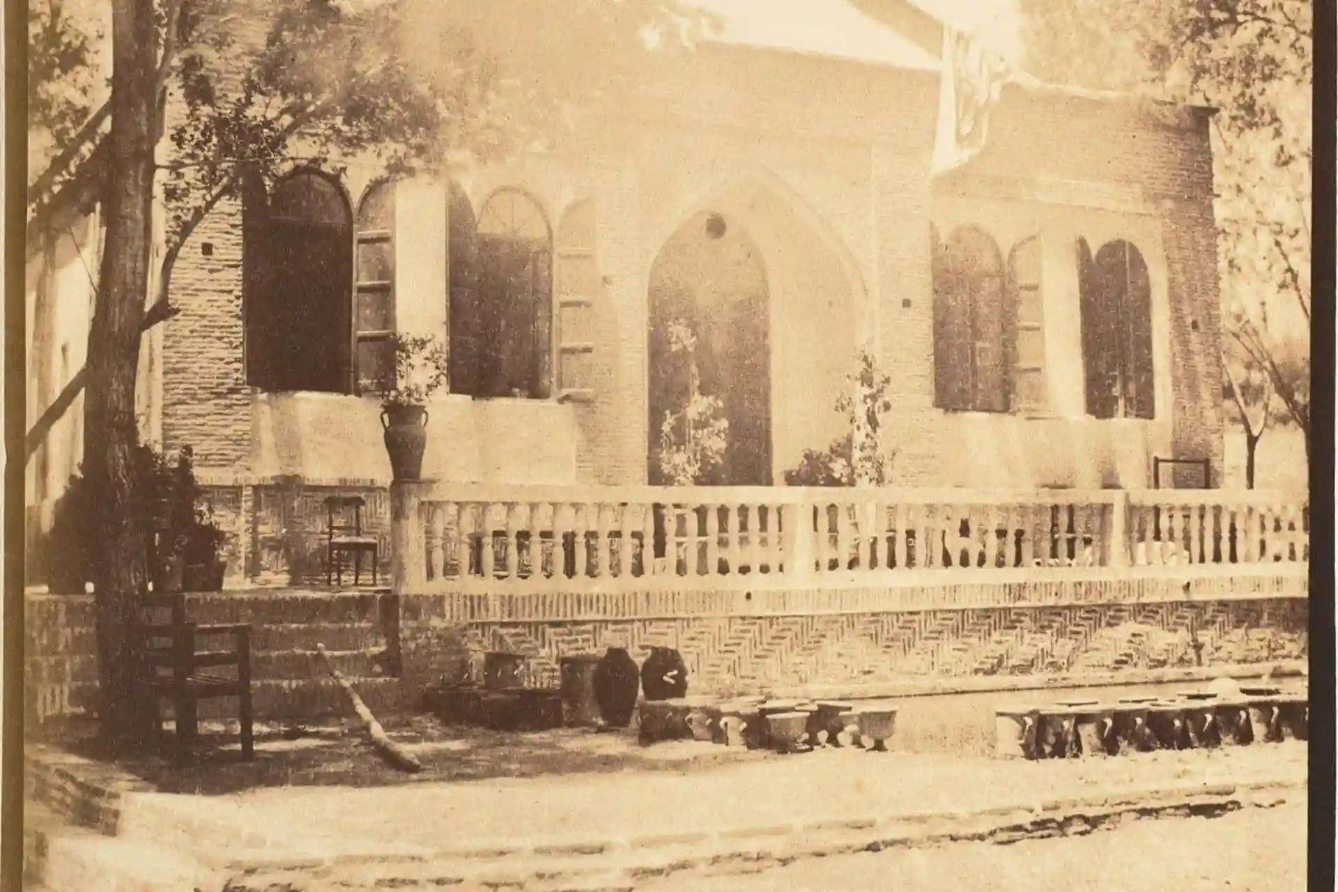 باغ سفارت روسیه در تهران در سال 1858
