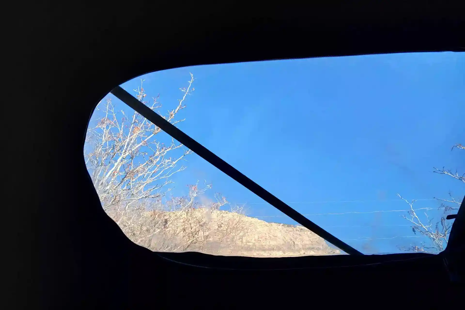 سقف چادر ویژن ایکس-ال در حالت پانوراما